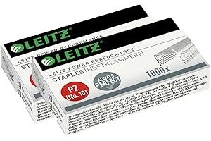 ‎LEITZ LEITZ Heftklammern Nr. 10, verzinkt, 2x 1000 Stück