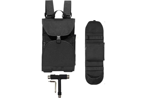 SusggO Pack: 1 ryggsäck skateboard-väska 1 nyckel T skate verktyg nyckel T skateboard tillbehör skateboard lång väska transpo