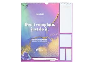 Grupo Erik: Calendario Famiglia 2025 Glitter | Calendario 2025 da muro con 4 colonne, 30x34cm, da Settembre 2024 a Dicembre 2025 con to do list, stickers e penna inclusa