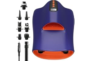 etship SUP Pump, 22PSI Paddle Board Pump with LCD Screen and Auto-Off, 2 in 1 Inflate & Deflate Electric SUP Air Pump with 6 Nozzles for Paddle Board, Inflatable Boat, Inflatable Tents, Kayaks