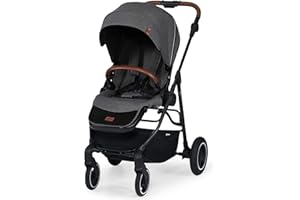 Kinderkraft Poussette Canne ALLROAD, Légère, Deux Directions, Pliable, Gris