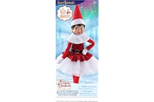 The Elf on the Shelf Claus Couture Collection - Elegante vestido de fiesta de Papá Noel, elegante vestido rojo listo para las vacaciones para elfos exploradores, elfo explorador no incluido