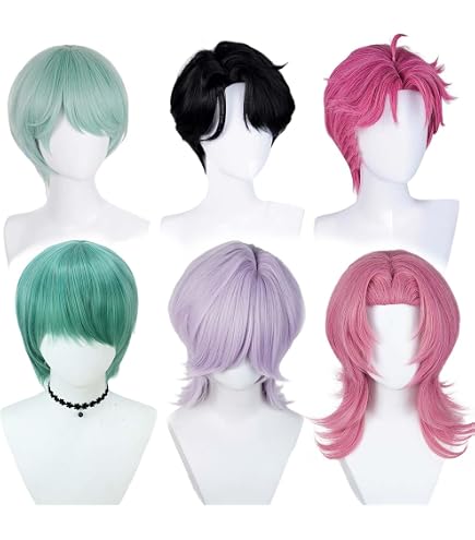 Perruque Longue Violette Pour Cosplay Démon - Accessoire Halloween, Chasseur, Jeu De Rôle (longueur ~120 Cm)