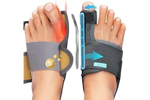 TENICORE Orthèse Hallux Valgus Corrective Séparateur d'Orteil Ecarteur Orteil pour Femme et Homme Correcteur Hallux Valgus Redresseur Orteil 1 Paire