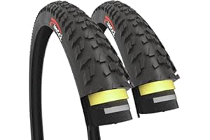 Fincci Pliable Pneu 26x1.95 Pouces 52-559 avec Protection Antiponcture Anti crevaison 3mm 60TPI pour VTT Montagne Hybrid Vélo Bicyclette avec 26 x 1.95 Pneus
