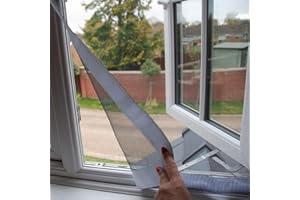 Flat Cats Window protection for Cats Standard Twin Pack (60cm x 115cm Grey Mesh/White Fixings)