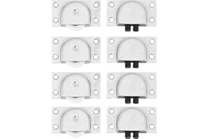 OSALADI 4 Pares De Rodillos Rueda De Puerta Corredera Herrajes Para Puertas Correderas Polea De Armario De Acero Inoxidable Polea De a a De Servicio Pesado Rodillos