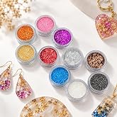 Epoksi Re&ccedil;ine Sim &amp; Glitter Seti, Mum Simi, Beton Hobi Kendin Yap (9LU SET)