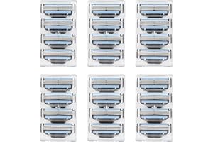 DEWFIGS ㅤ 24 Pezzi Lamette Compatibile Mach 3 Turbo Ricariche per Lame per Rasoio da Uomo Ricambio Lamette da Barba Professionale Adatta ai Pulire la Barba e I Peli Delle Gambe Regali per Padri e Fidanzati