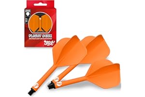 Shot! Darts Flight Deck One Piece Dart Flight and Shaft System, Reduced Deflections, Standard Shaped Flight (350 Micron), Available in Set of 3