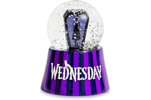 Silver Buffalo Wednesday Addams Mini Light-Up Snow Globe | 3 Inches Tall