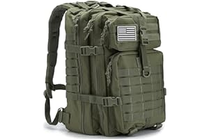 QT&QY 45L Mochilas Militares Tácticas para hombres Mochila de Asalto del Ejército Molle Bolsa de Asalto del Ejército 3 días mochila de emergencia mochila de senderismo para acampar.