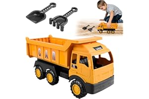 QUIXION Sandspielzeug Bagger Sandkasten, Use Dump Truck, Sandspielzeug Bagger für Kinder Sandkasten, Kipplaster Sandkasten mit eins einer zufälligen Schaufel geliefert Play Sands Toy From 1-5 Years Girls Boys