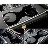 Trakmats Hyundai Ioniq 6 2022-2025 İ&ccedil;in Uyumlu Mavi Led Işıklı Kapaklı K&uuml;ll&uuml;k, Siyah