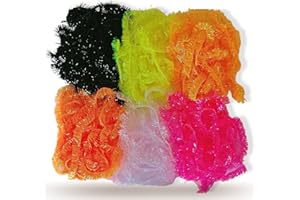 Fly Tying Scotland 15mm Trans Fritz Fly Tying Materials - 6 Packs Great for Tying Fabs, Lures and Blobs- Easy to Tie Fly Tying Fritz with Translucent Fibres Jelly Look When Wet (12 meters total)