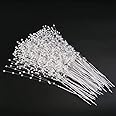 Brides Bouquet,Pearl Sticks 50 Pack Pearl Sprays Corsage Creations Maids Pearl Stems Wedding Pearl Flower Spray for Wedding Home Party Decoration Art Craft 10 Inch