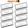 Filter Replacement for Roborock S7 S7+ S7 Max Ultra S8 Pro Ultra S8+ S8 S7MaxV S7 MaxV Plus T7S T7 plus T7S plus Robot Vacuum Cleaners,Hard Floor Washable Filters,8 Pack Filters