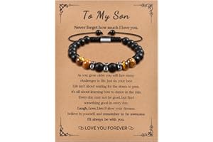 CheersLife Para Hombre Pulsera Para Novio, Marido, Mi Hombre, Hijo, Hermano - Aniversario Cumpleaños Navidad Regalo Para él