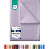 Utopia Bedding Top Sheet, Bed 180-270x290 cm - Lavender | Oeko-Tex certified, brushed polyester soft microfibre flat sheet wi