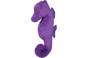 EcoBuddiez - Koń morski Deluxebase. Średni pluszowy wykonany z plastikowych butelek z recyklingu. Śliczne ekologiczne pluszowe zwierzę w kształcie dla małych dzieci.