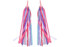HARIENDNY 1Pair Kid's Bike Streamers Bicycle Handlebar Streamers 2 Pcs Colorful Bicycle Handlebar Grips Tassel Ribbons