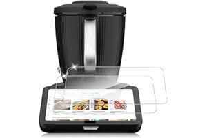 QULLOO Protection D'écran pour Vorwerk Thermomix TM7, 2 Pièces Dureté 9H Verre Trempé Anti-Taches Film de Protection écran, Anti Rayures Résistant à l’huile Vitre Protecteur
