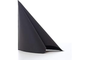 Aroba Airlaid 500 Tovaglioli Simil-Tessuto 19 Colori 40x40 cm Piegatura 1/4 di Alta qualtià per Matrimoni Aspetto Tessuto, per Feste di Compleanno, Catering, Hotel, Natale Nero