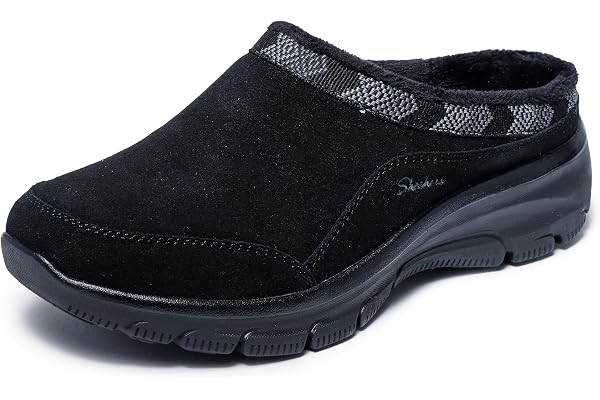 Skechers dam EASY GOING SEASONAL GRACE träningsskor, Black Suede, 40 EU