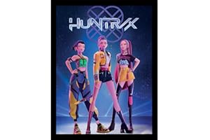 Pyramid International -Kpop Demon Hunter – Maxi Poster encadré 30x40 cm – Huntrix