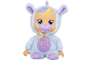 CRY BABIES Goodnight Starry Sky Jenna / Sleepy Time Baby Doll with LED Lights tears, Lullabies and Star Projector Night Light - Bedtime doll for Kids 18M+ age