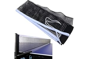 AEIOPRS 1 Pcs Ping Pong Rete Pieghevole 180x15cm Retrattile Resistente all'Usura Ricambio per Tavoli Interni ed Esterni Accessori Portatili