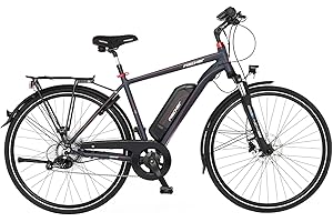 ‎FISCHER Fischer E-Bike Trekking, VIATOR 2.0 Elektrofahrrad für Herren, RH 50 cm, Heckmotor 45 Nm, 48 V Akku, Dunkel anthrazit matt, 28 Zoll