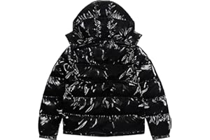 YIJEE YiLianDa Giubbotto Invernale Uomo Donna Giacca Leggero con Logo Stampato Unisex Giubbino Casual Zip Maniche Lunghe Piumino da Coppia con Cappuccio