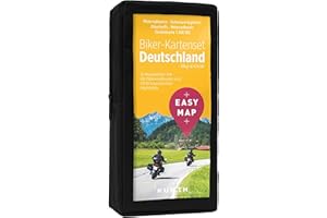 KUNTH EASY MAP Biker-Kartenset Deutschland 1:300.000: 12 Motorradkarten 1:300.000