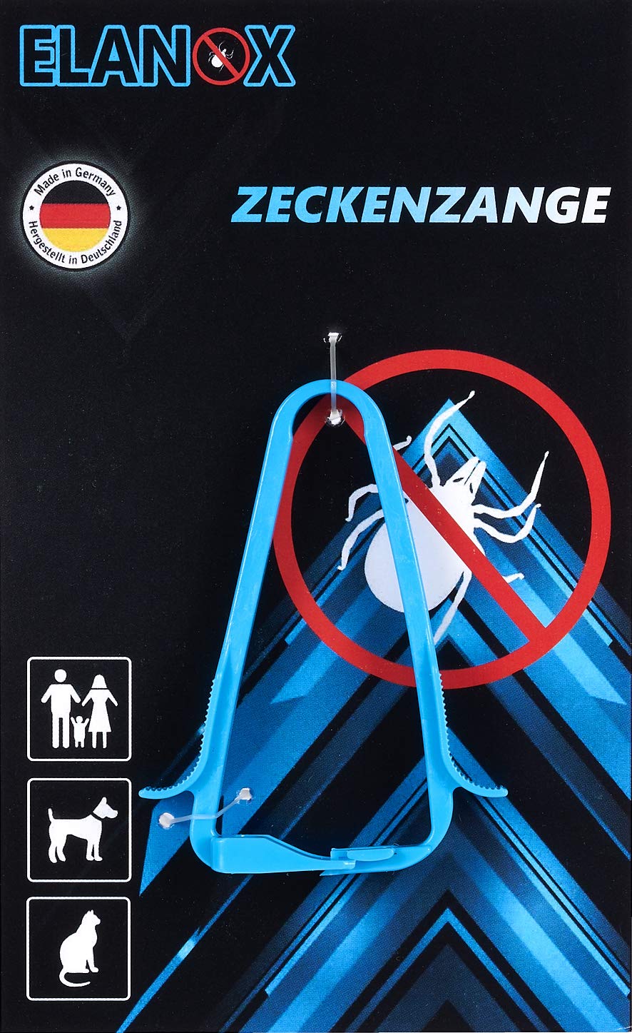 ELANOX pet Tick Remover tweezers with lifting funktion for dog cats and people made in Germany - Image 3