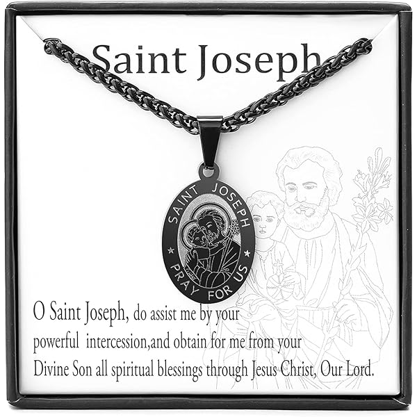 St Christopher Necklace Solid Silver Engraving, 16 In (41 Cm) Silver Curb Chain | By Lily Blanche