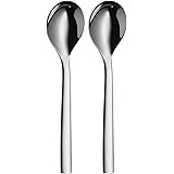 WMF Nuova Müslilöffel, Set 2-teilig, Cromargan Edelstahll poliert, spülmaschinengeeignet, L 16,5 cm