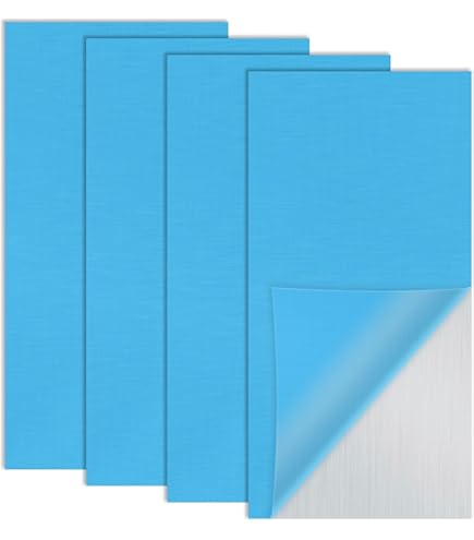 Lot de 2 tôles d'aluminium 6061 T651 de 15,2 x 30,5 x 0,2 cm (0,2 cm) plates et fines plaques d