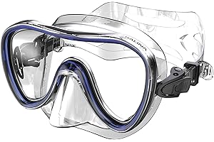 Seac Salina SLT, Maschera Subacquea per Uomo, Donna e Bambini in silicone, Ideale per Snorkeling