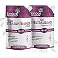 SAMBEEJ Hair Fibre Straightening Cream & Hair Neutralizer Cream 900ml - Infused with Keratin Rebonding France Technology, Long-lasting Straightening, Curl & Pizz Control Natural Hair Texture