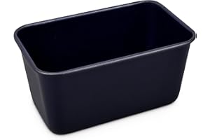 zyliss E980199 Teglia per Pane Antiaderente, 1.5L, Acciaio al Carbonio, Blu Scuro, Stampo Plumcake, Stampo da Forno Rettangolari Riutilizzabili, Lavabili in Lavastoviglie