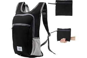 FICOFISE Składany plecak, 20 l, plecak trekkingowy, dla kobiet i mężczyzn, mały, wodoszczelny, ultralekki, plecak dzienny, na wędrówki, podróże, jazdę na rowerze, wspinaczkę, podróże, aktywności na