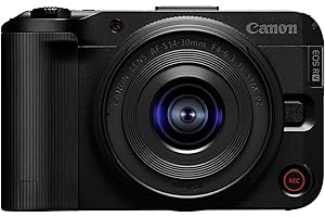 Canon EOS R50 V + RF-S 14-30mm F4-6.3 is STM PZ - Appareil pour Le Vlog Compatible avec l'Objectif Canon RF | Matériel pour Créateurs de Contenu | Vlog et Voyage | Connexion Bluetooth