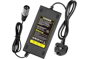 ARyee 29V 24V 5A Scooter Charger, 3 Pin Male XLR Connector Battery Charger for Electric Wheelchair, Mobility Scooter, Motorcycle, EBike, Lawn Mower, Pride Mobility, Jazzy Power Chair, Drive Medical