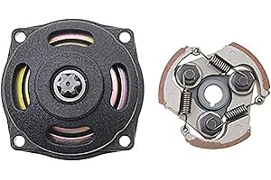 GOOFIT Conjunto de tambor de embrague de caja de 6 dientes con Kit de disco de embrague reemplazo para 2 tiempos 47cc 49cc Pocket Dirt Bike Mini ATV Quad Scooter
