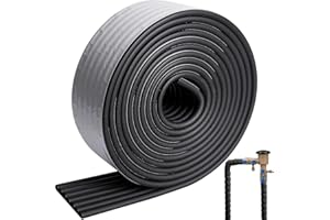 GIONAR Aislamiento de tuberías para exteriores, 8 cm x 5 m, aislamiento autoadhesivo, para tubos de calefacción y tuberías de alta densidad