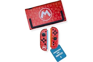 M MARIE MADELEINE EMPORIUM MMEGaming Carcasa Rígida para Switch 2, Protector Acrílico Resistente Compatible con Nintendo Switch 2, Accesorios para Consola y Joy con Switch 2 (HRDCS Mario 1)