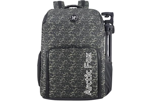 Arctic Fox Camera Bag for Polariod/DSLR Camera with Lens, 15.5 Inch Laptop and Tripod Holder (Green)