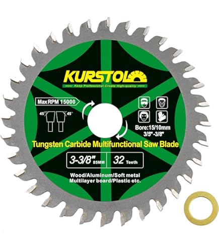 TCT13540T Saxton TCT - Hoja De Sierra Circular Para Madera (135 Mm X 12,7 Mm De Diámetro X 40T, Para Bosch Makita Dewalt