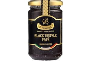 La Rustichella - Black Truffle Patè - 100% Made in Italy | Vegan, Gluten-Free, Cholesterol-Free (280g)